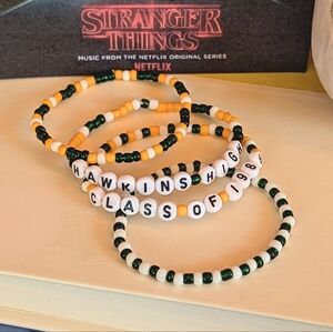 Hawkins High School Merch, Stranger Things Inspired Bracelet Set